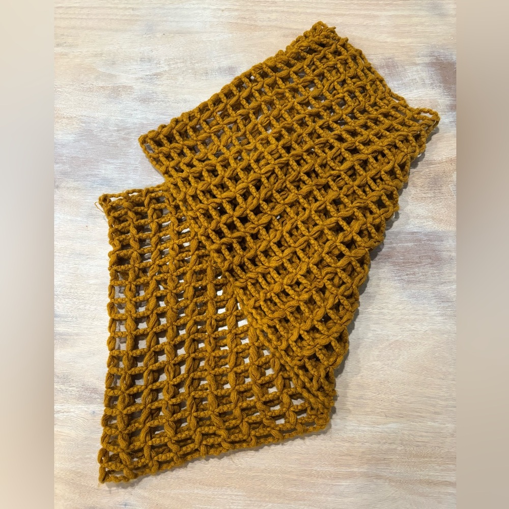Mustard yellow infinity scarf